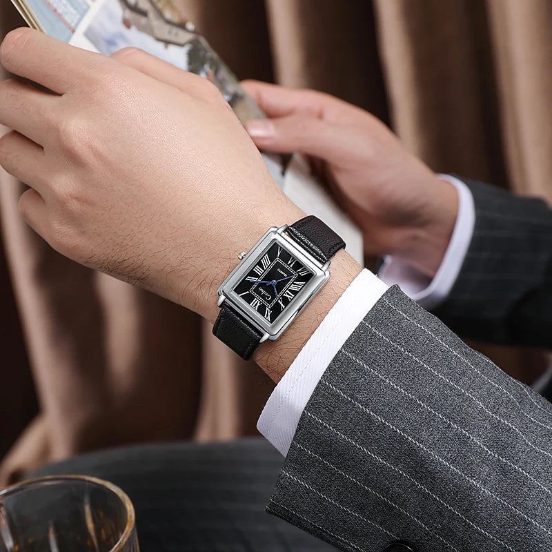 New rectangular luxury watch for men